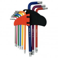 YATO Set 9 chei TORX T10-T50, tip L, colorate..